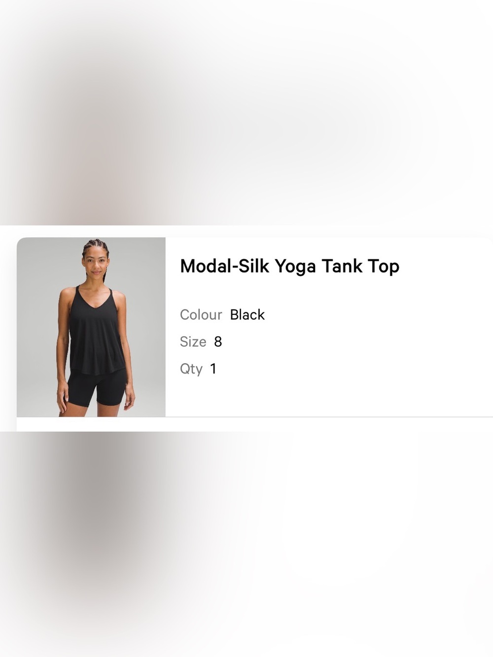 LULULEMON MODAL SILK TANK TOP